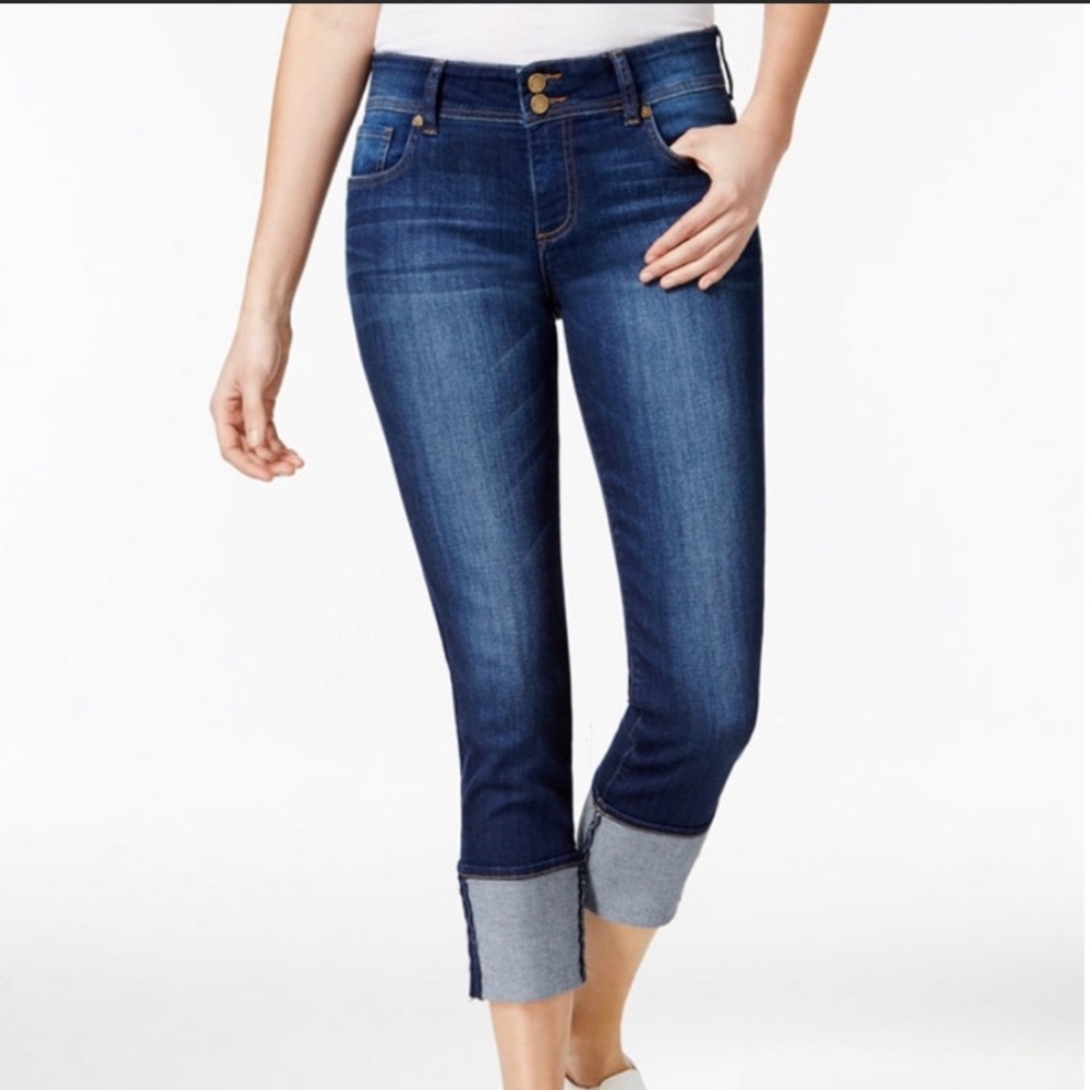 Kut From The Kloth Cameron Straight Leg Cuffed Crop